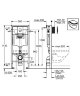 Инсталляция Grohe Rapid SL для унитаза с кнопкой смыва (38722001)