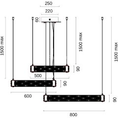 Подвесная люстра Fluorite FL1051-30P