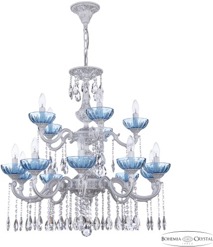 Подвесная люстра Bohemia AL78101/10+5/250/2D A WMN P Aquamarine/M-1H