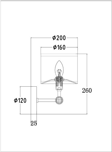 Бра Maytoni MOD088WL-01BS
