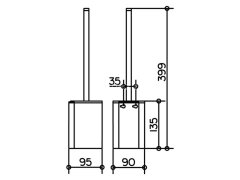 Ёрш для унитаза Keuco Plan, хром (14972010100)
