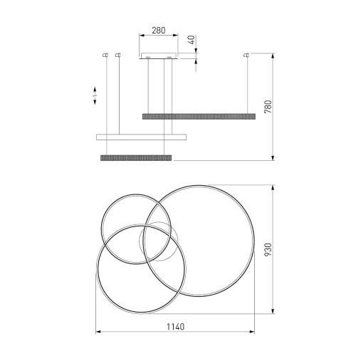 Подвесная люстра Eurosvet 90275/3 хром