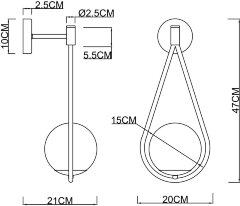 Бра Arte Lamp A7765AP-1AB