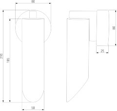 Настенный светильник Eurosvet 40037/1 черный жемчуг