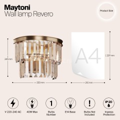 Бра Maytoni MOD085WL-01G