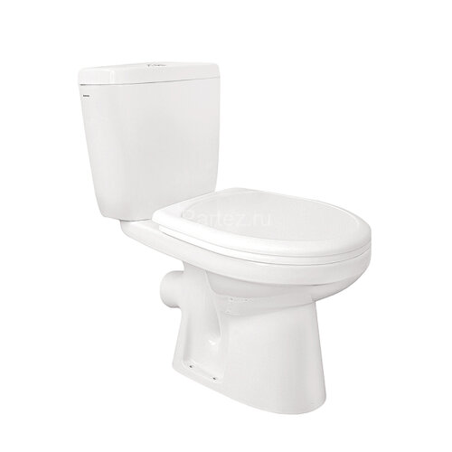 Унитаз-компакт Santek Анимо напольный, с косым выпуском и сидением стандарт (1.WH11.0.032)