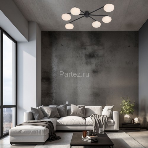 Потолочная люстра Eurosvet 70220/6 черный