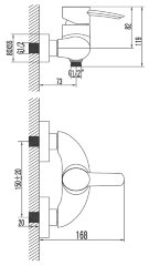 Смеситель для душа Lemark Atlantiss LM3203C