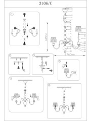 Подвесная люстра Newport 3106/C