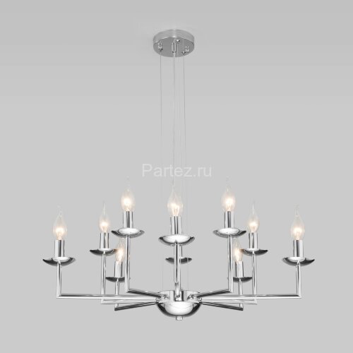 Подвесная люстра Eurosvet 60150/10 хром