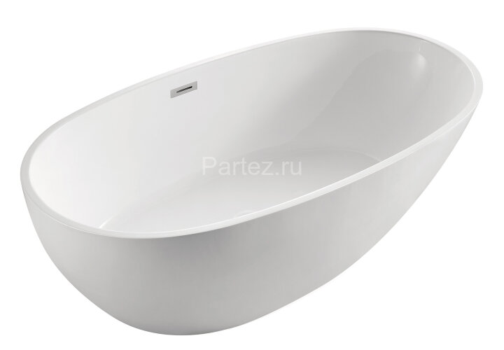 Ванна акриловая Azario LEEDS 1685х840х580, свободностоящая, в комплекте с сифоном и металлической ра