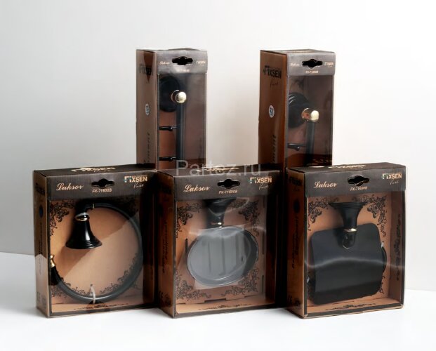 Мыльница Fixsen Luksor, Черный (FX-71608B)