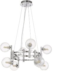 Подвесная люстра Crystal Lux LUXURY SP8 CHROME