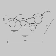 Потолочная люстра Maytoni MOD291CL-04BS