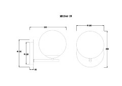 Бра MyFar MR1944-1W
