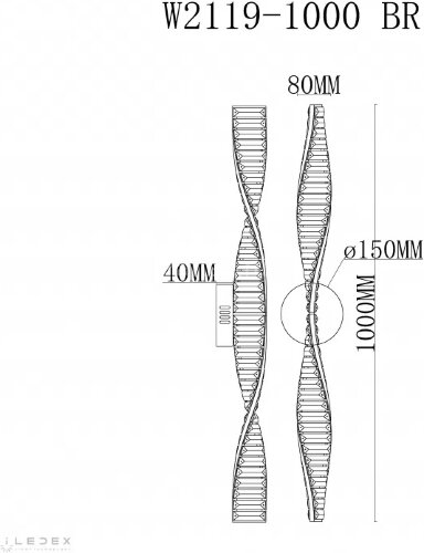 Бра iLedex W2119-1000 BR