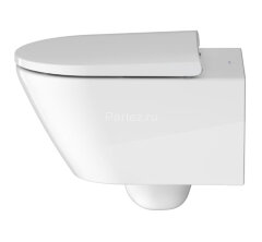 Унитаз подвесной Duravit D-Neo Rimless с креплением Durafix, сиденье микролифт, белый (45770900A1)