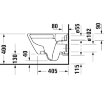 Унитаз подвесной Duravit D-Neo Rimless с креплением Durafix, сиденье микролифт, белый (45770900A1)