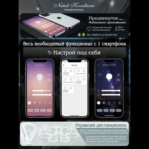 Потолочная люстра Natali Kovaltseva LED LAMPS 81174