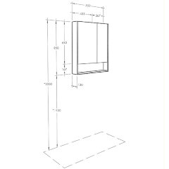 Зеркальный шкаф Aquaton Сканди 70 Белый (1A252202SD010)