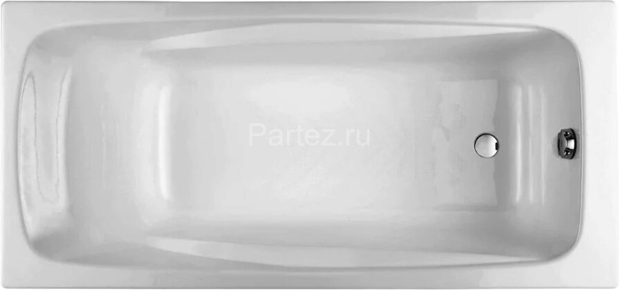 Ванна чугунная Jacob Delafon REPOS 170х80 с антискользящим покрытием, без отверстий для ручек (E2918