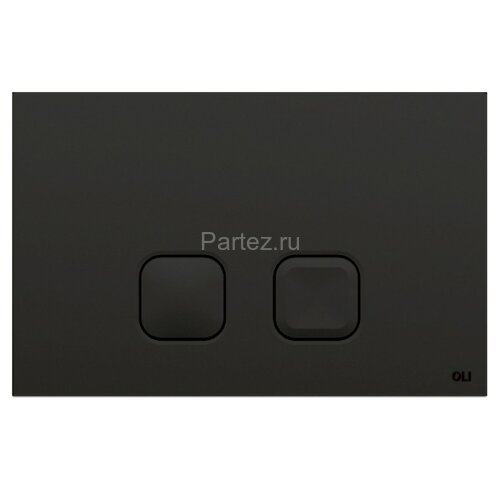 Кнопка смыва OLI PLAIN механаническая, двойная , пластик, черная (CG26000070829)