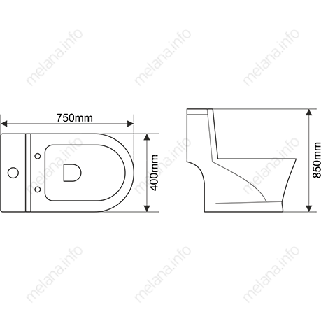 Унитаз-моноблок MELANA MLN-2014