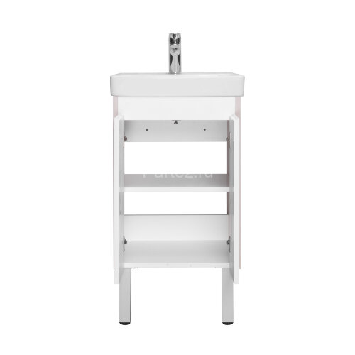 Тумба под раковину AQUATON Сканди 45 Doors универсальная, Белый/Дуб Верона (1A278701SDB20)