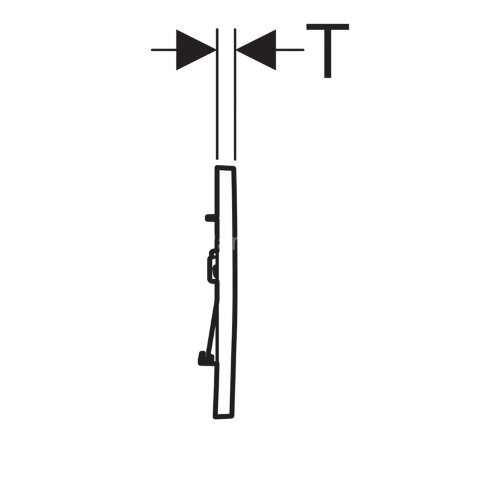 Кнопка смыва Geberit Sigma30 двойной смыв, белый/глянцевый хром