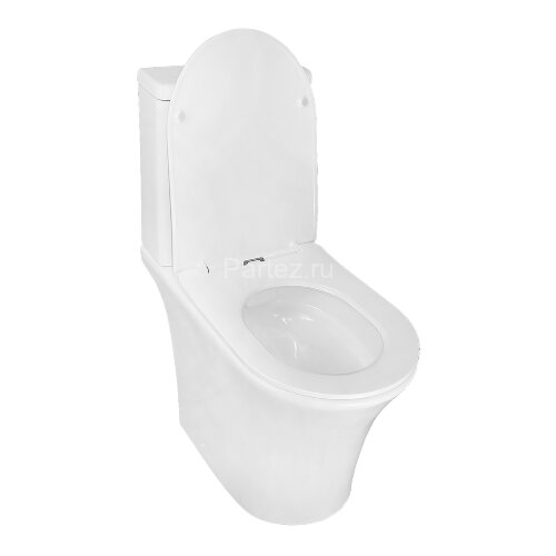 Унитаз-компакт Azario Vois 380х640х785 напольный, безободковый, в комплекте с быстросъемным сиденьем