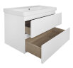 Комплект тумба Azario Мила 900 910х470х680 подвесная, с раковиной Monte 900, белый (CS00089920)