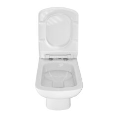 Унитаз подвесной Creo Ceramique Tours с сиденьем микролифт, белый (TO1100N+TO1001N)