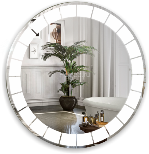 Зеркало AZARIO Пандора d770 c подсветкой и диммером, сенсорный выключатель (LED-00002504)