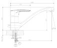 Смеситель Rossinka Z40-21 для кухни