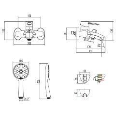 Смеситель Lemark Atlantiss LM3254C для ванны