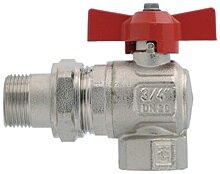 Кран шаровой с накидной гайкой угловой 1" баб. ITAP