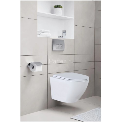 Сет AZARIO: инсталляция с панелью смыва, унитаз Grado N с сиденьем микролифт, белая клавиша смыва (A