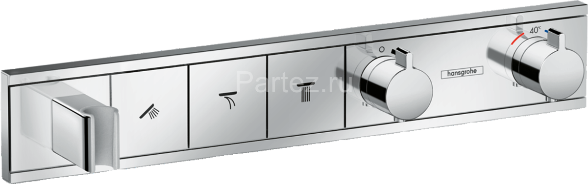 Hansgrohe 15356000 RainSelect Термостат, скрытого монтажа, для 3 потребителей, хром