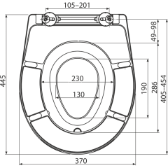 Сиденье для унитаза Alcaplast, со съемным детским вкладышем, белый (A603)
