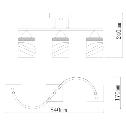 Потолочная люстра MW-Light 673017003