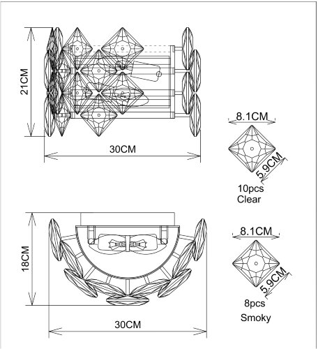 Настенный светильник Divinare 7204/17 AP-2