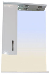 Зеркало-шкаф Loranto Коралл 60 левостороннее, 600х825х160