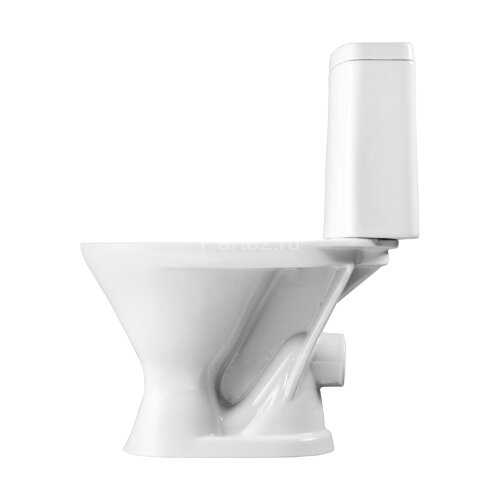 Унитаз-компакт Santeri Грация с горизонтальным выпуском, сиденье полипропилен (1.P210.3.S00.00B.F)