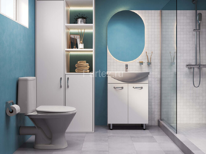 Унитаз-компакт Santeri Грация с горизонтальным выпуском, сиденье полипропилен (1.P210.3.S00.00B.F)