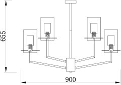 Потолочная люстра Freya FR5206PL-09FG