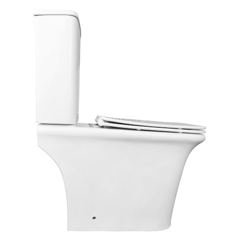 Унитаз-компакт Azario AVERO 660x360х820 напольный, безободковый с бачком и сиденьем микролифт (AZ-31