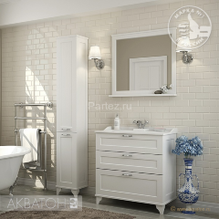 Пенал напольный AQUATON Леон Дуб белый (1A187903LBPS0)