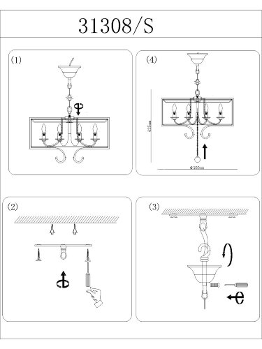 Подвесная люстра Newport 31308/S