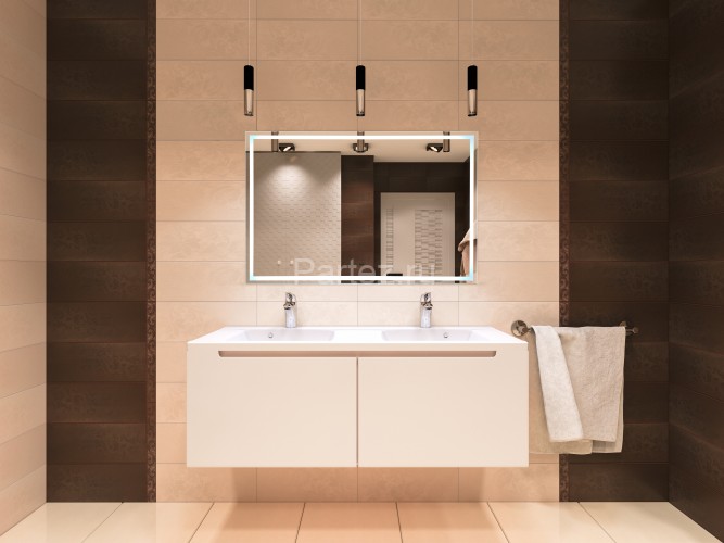 Зеркало AZARIO Ливия 1200х800 c подсветкой и диммером, сенсорный выключатель (ФР-1758)