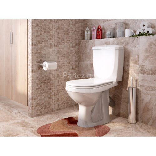 Унитаз-компакт Элисса Оптима Стандарт с сиденьем, белый (43901130302)